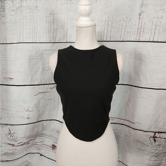 House of Harlow 1960 Back Zip Crop Top Size 4 NWT - Picture 1 of 6